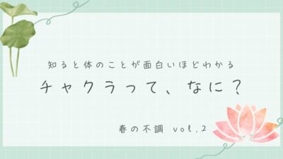 第2回「チャクラって何？」体のエネルギーの仕組み
